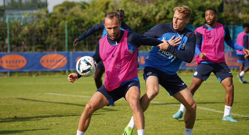 Galerie : un entraînement avec Valère Germain