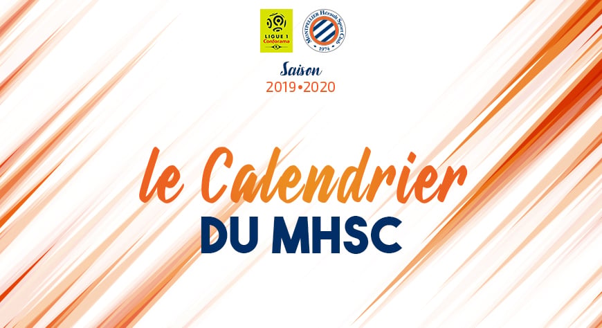 Le calendrier 2019/2020 est sorti !