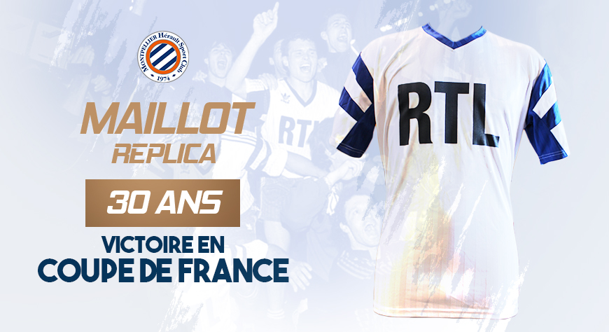 Le maillot réplica de la Coupe de France 1990 en vente dès jeudi