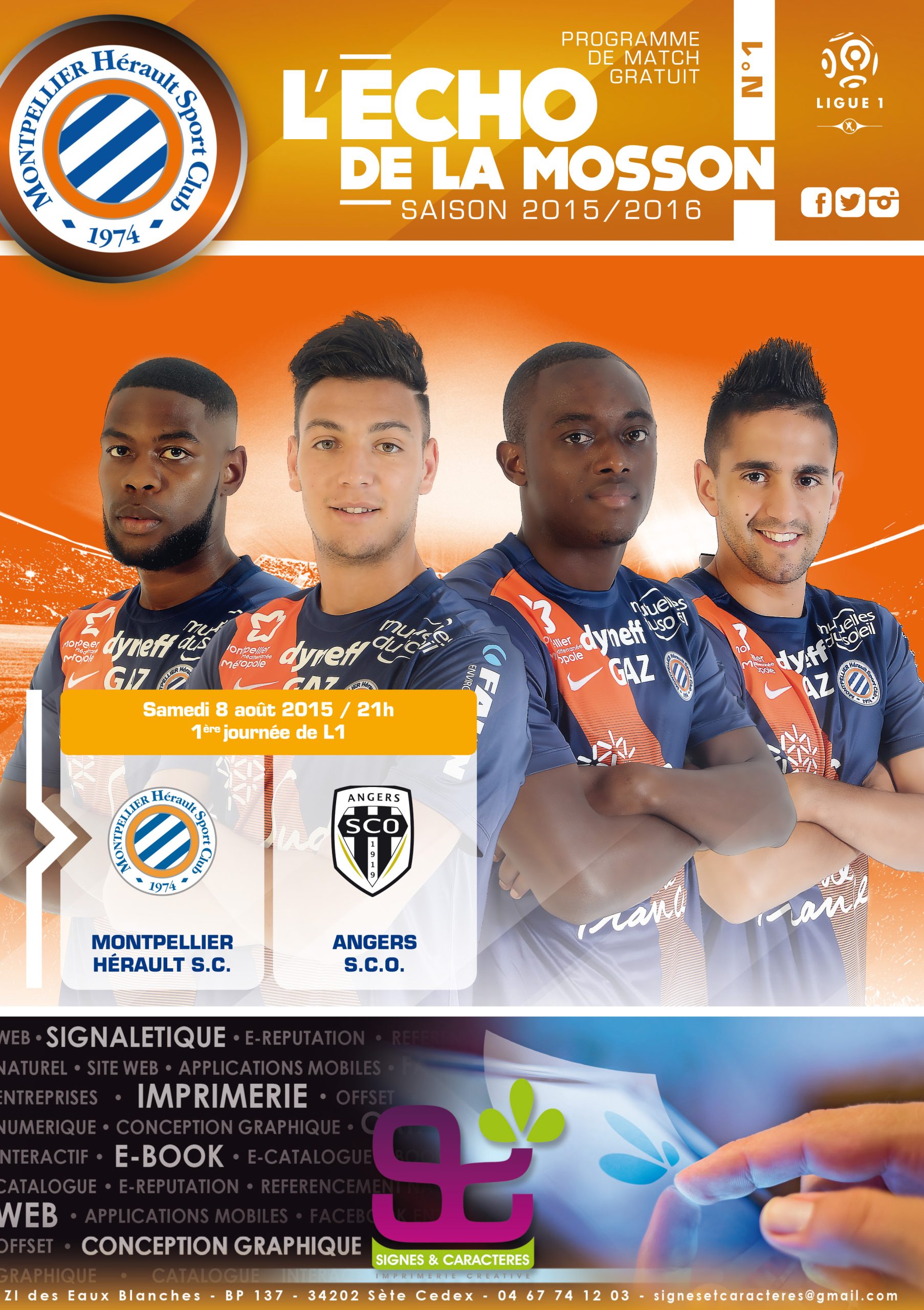Echo n°1 MHSC - SCO Angers
