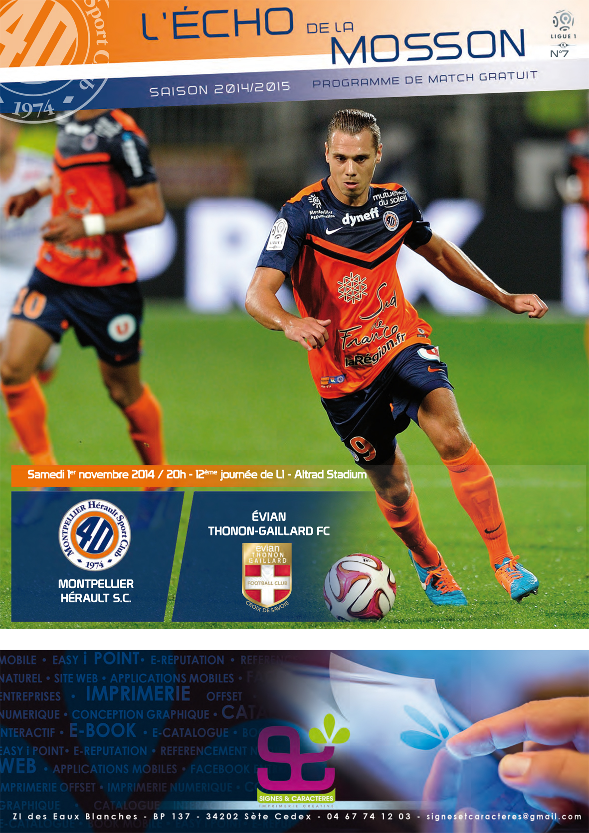 N°6 MHSC - Evian TG FC