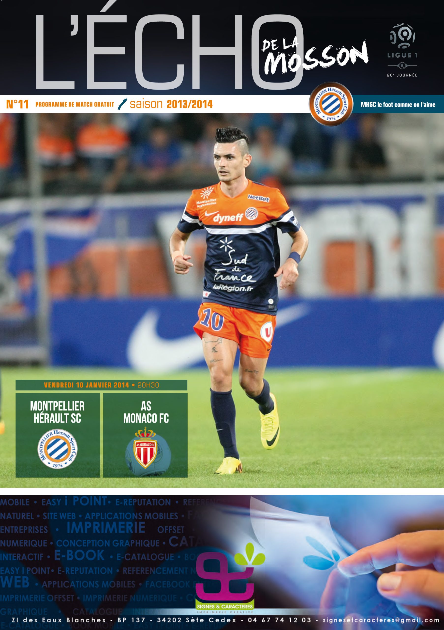 N°11 MHSC - AS Monaco