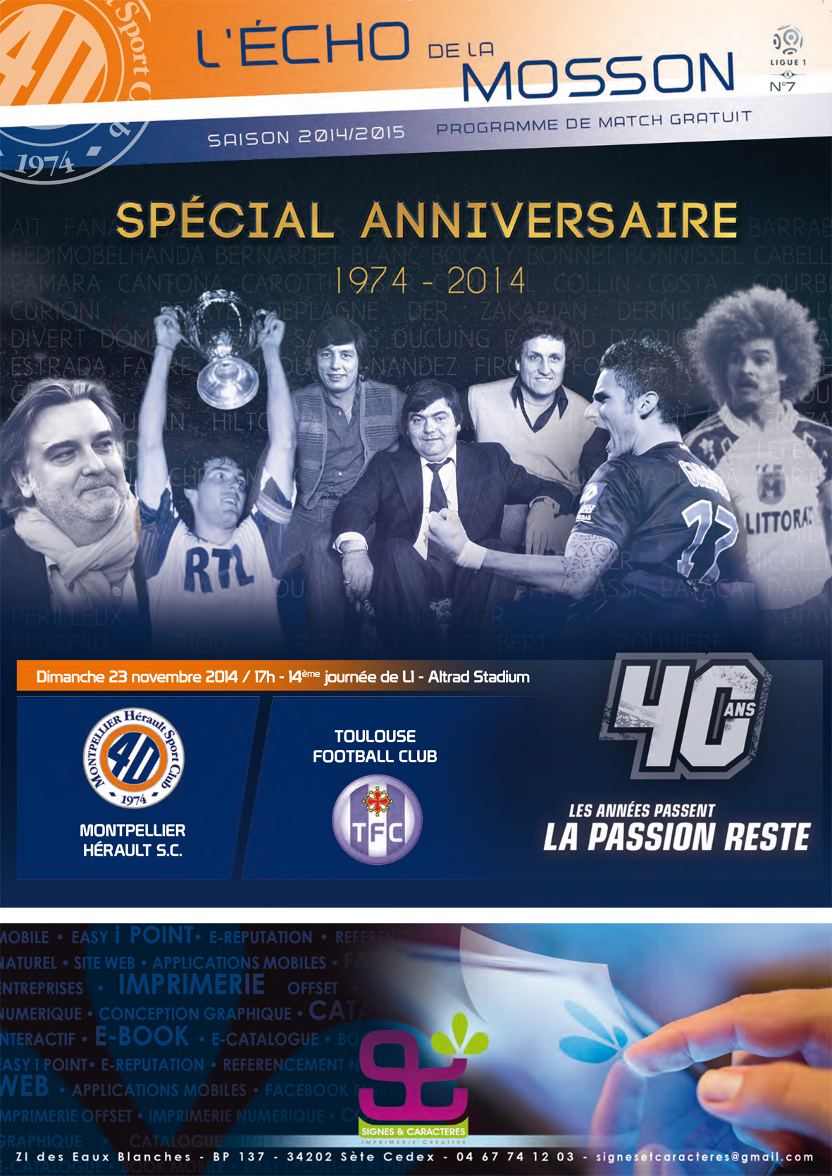 N°7 MHSC - Toulouse FC