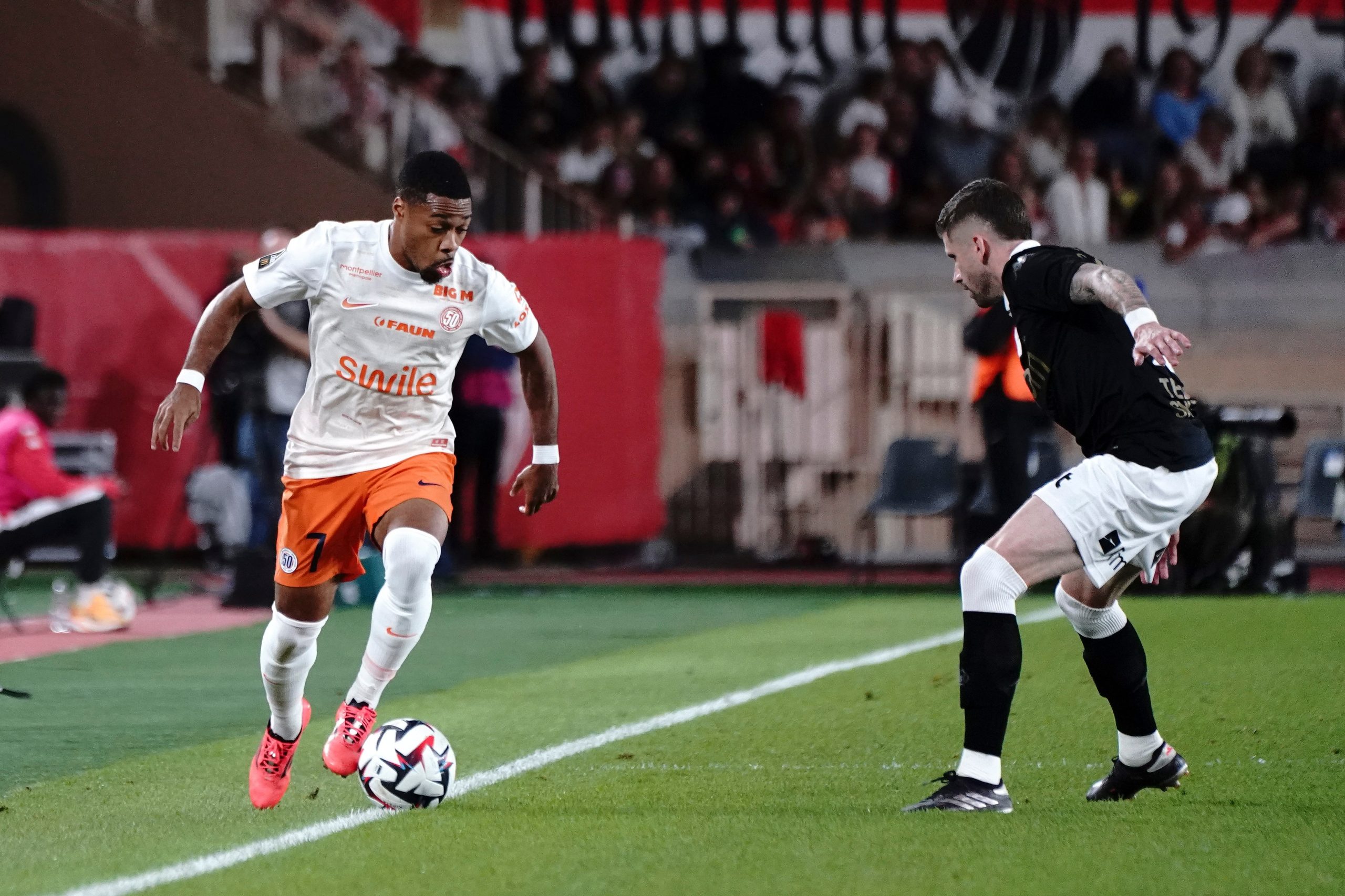 FOOTBALL : AS Monaco Vs Montpellier HSC Ligue 1 MacDonald’s Monaco 28/09/2024