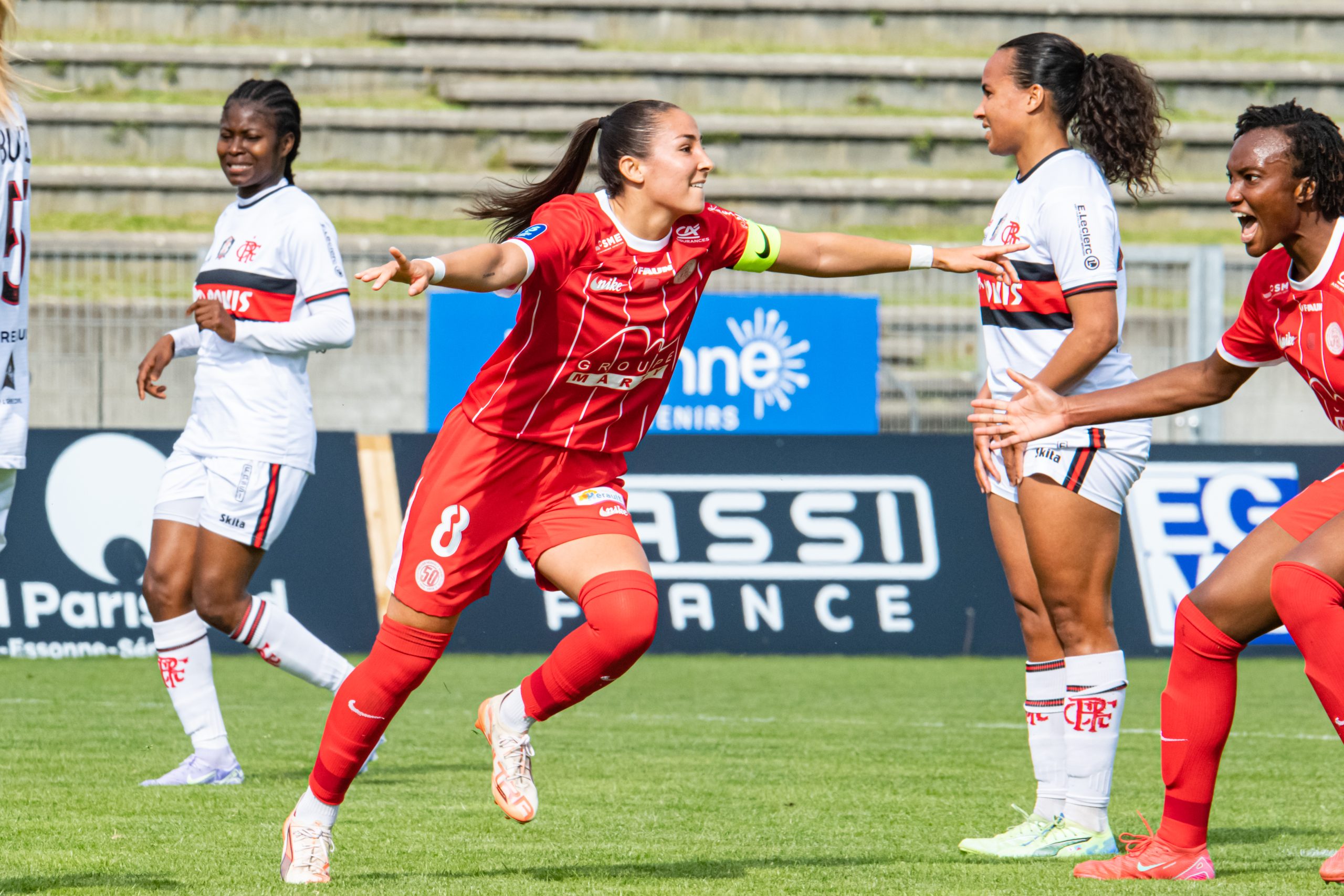 FOOTBALL : Fleury Mérogis Vs Montpellier Herault Sport Club Arkema Première Ligue Journée 22 07/05/2025