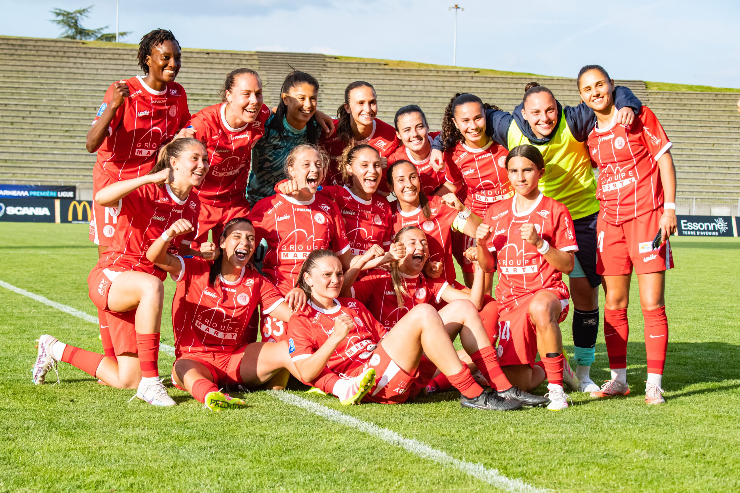 FOOTBALL : Fleury Mérogis Vs Montpellier Herault Sport Club Arkema Première Ligue Journée 22 07/05/2025